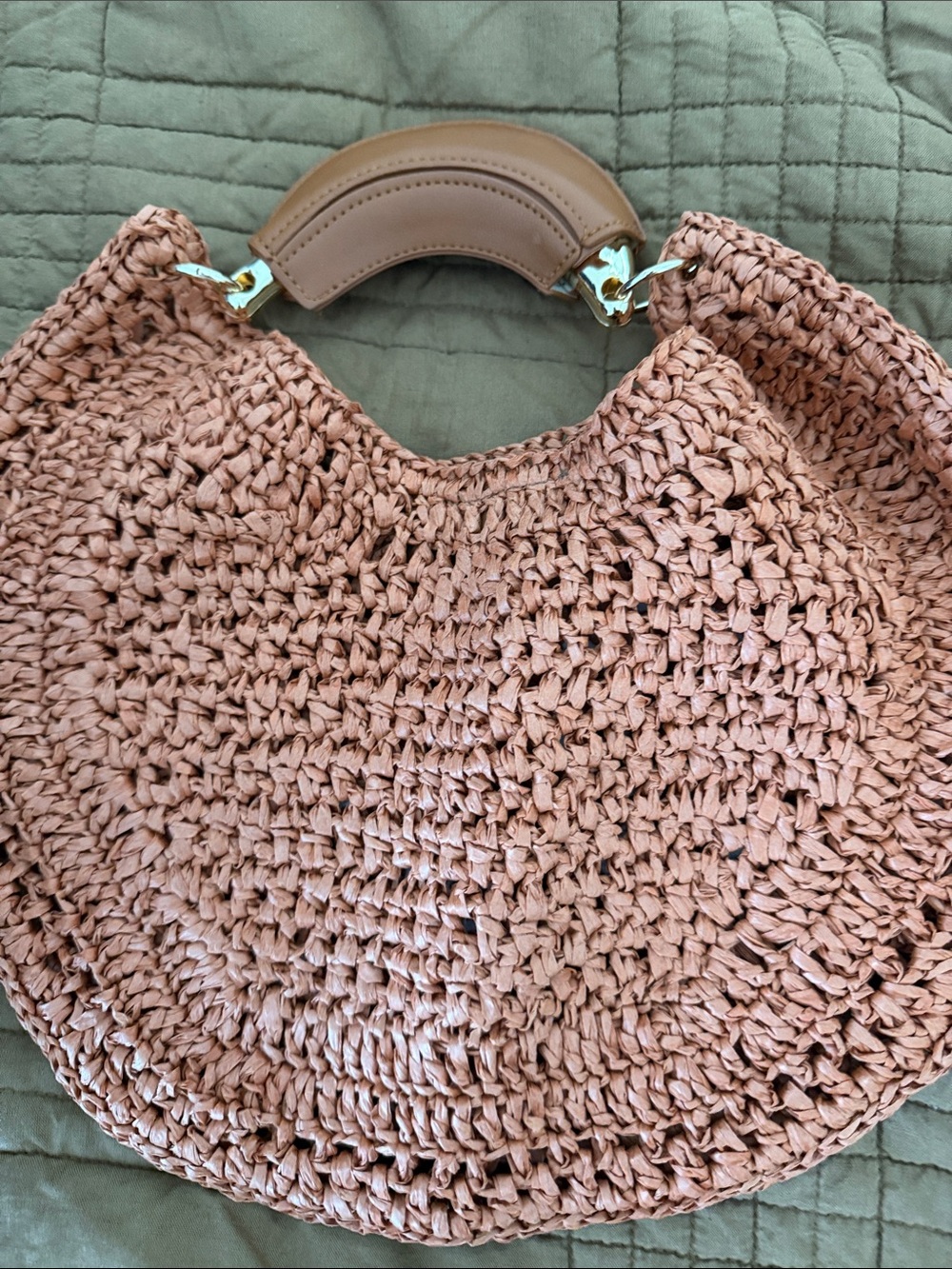 Chloe Brown Handbag with Leather Handle (DOOP) - Picture 3 of 6